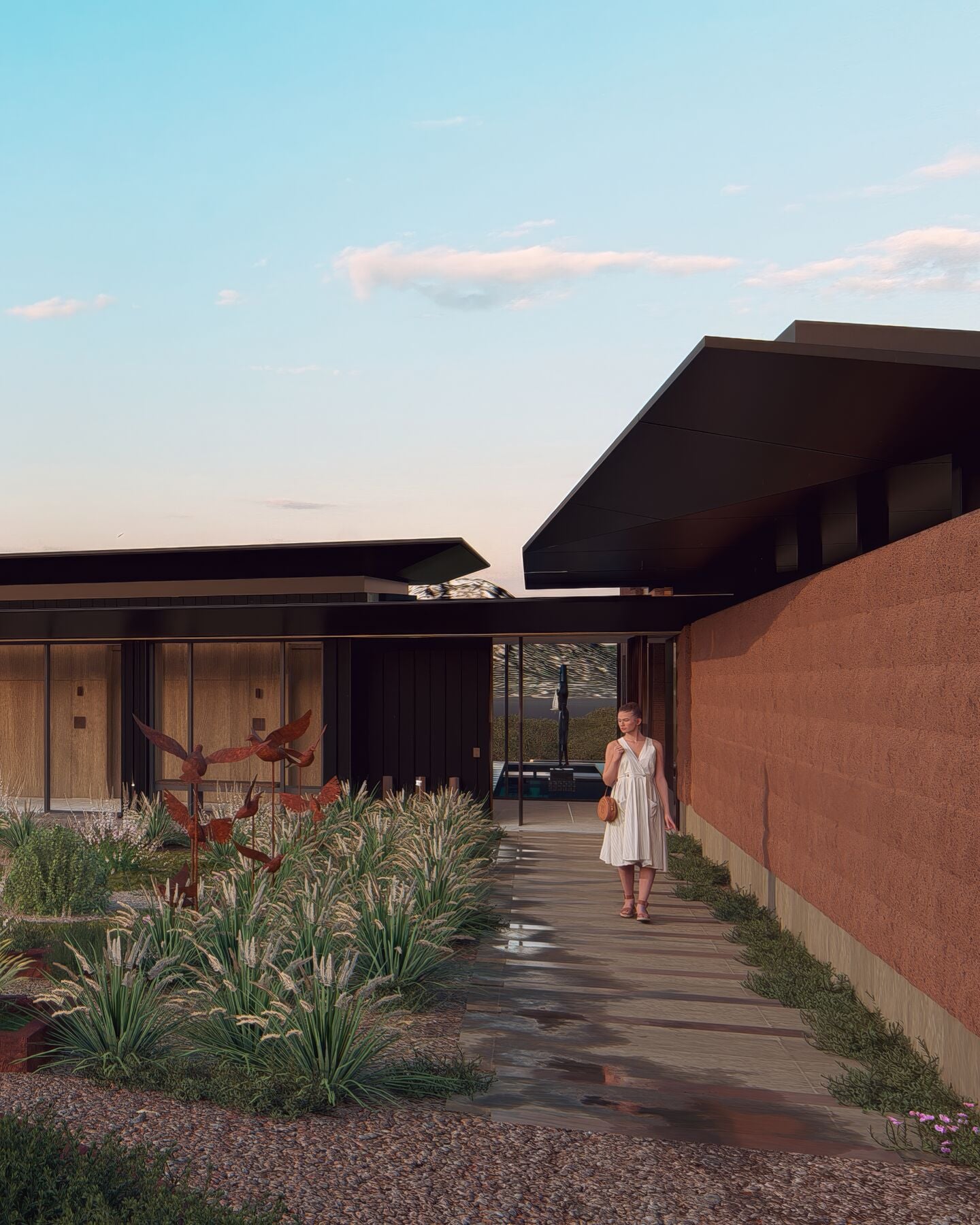 SAFFIRE VILLA - EXTERNAL 01 SUNSET Topaz Gigapixel 2x scale